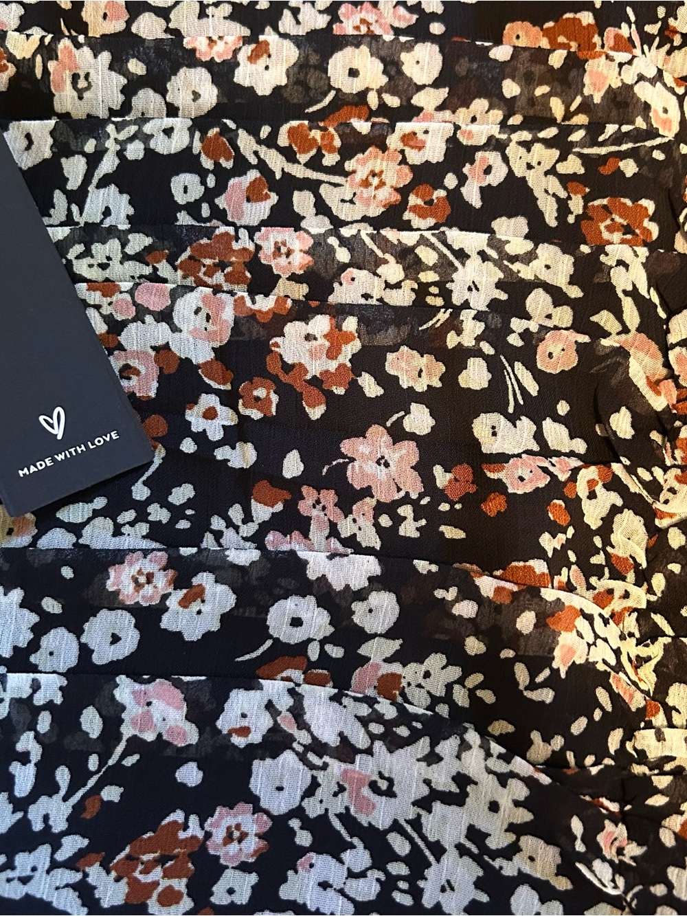 LuLus Mood Setter Black Floral Print Ruched Long Sleeve Top - Picture 7 of 9